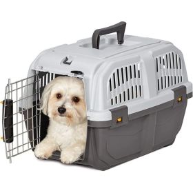 MidWest Skudo Travel Carrier Gray Plastic Dog Carrier