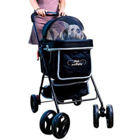 Petique Swift Pet StrollerBlack