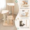 Multi-level Modern Cat Tower with Scratching Board and Post