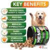 Hemp Calming Chews for Dogs with Anxiety and Stress Dog Calming Treats Dog Anxiety Relief Melatonin for Dogs Hemp Oil for Dogs 120 Treats