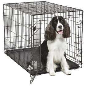 MidWest Contour Wire Dog Crate Single Door (Option: Intermediate)