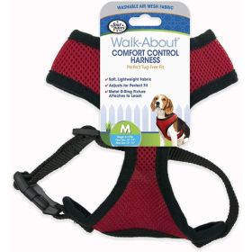 Four Paws Comfort Control Harness Red (Option: Medium)