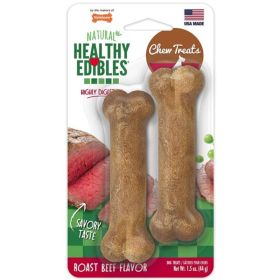 Nylabone Healthy Edibles Wholesome Dog Chews Roast Beef (Option: Petite (2 Pack))