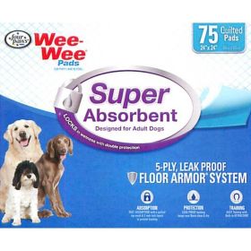 Four Paws Wee Wee Pads Super Absorbent (Option: 75 Pack)