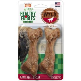 Nylabone Natural Healthy Edibles Wild Bison Chew Treats (Option: Medium)