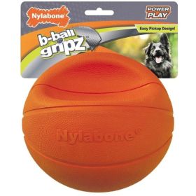 Nylabone Power Play B Ball Grips Basketball Dog Toy (Option: Large 6.5")