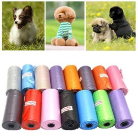 10Roll Pet Poop Bag Degradation Disposable Garbage Bag Outdoor Clean Carton Pick Up Toilet Bags Cat Waste Bags Garbage pack (Color: as the picture)