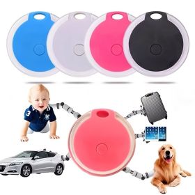 2 pcs Anti-Lost Tracking Device For Dog & Cat; Smart Key Finder Locator For Kids Pets Keychain (Color: black)